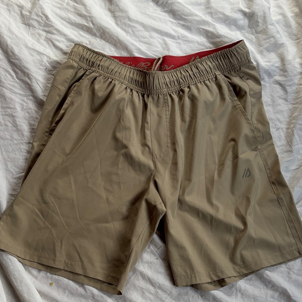 Eddie Bauer Men's Beige Athletic Shorts
